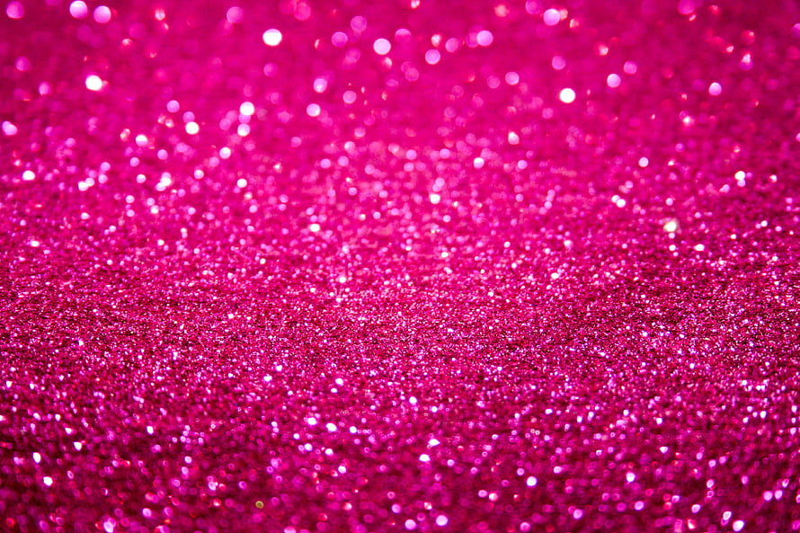 Vibrant Pink Glitter Texture With Sparkling Bokeh Background HD wallpaper