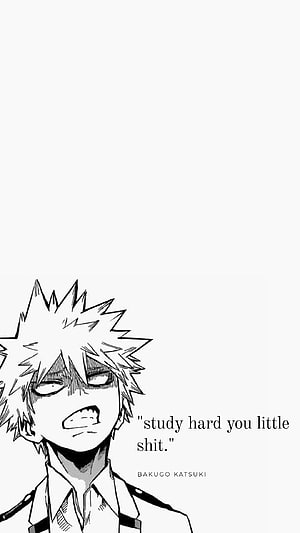 Bakugo Katsuki My Hero Academia Manga Style Black And White Anime Character Portrait Wallpaper, anime motivation, #motivation HD phone wallpaper
