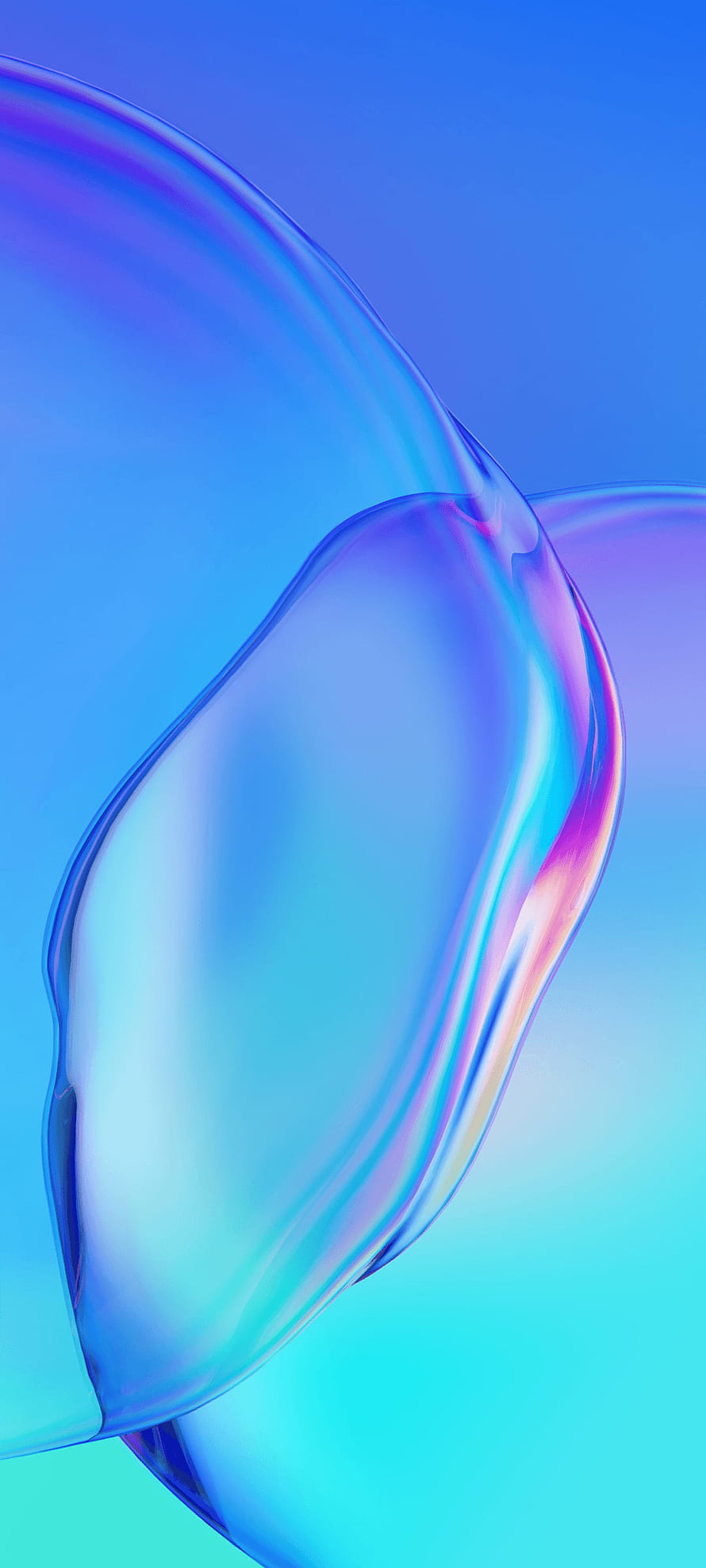 Abstract Blue and Purple Liquid Wave 3D Render Wallpaper HD phone wallpaper