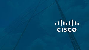 Cisco Systems Logo Against Blue Sky With Power Lines HD wallpaper