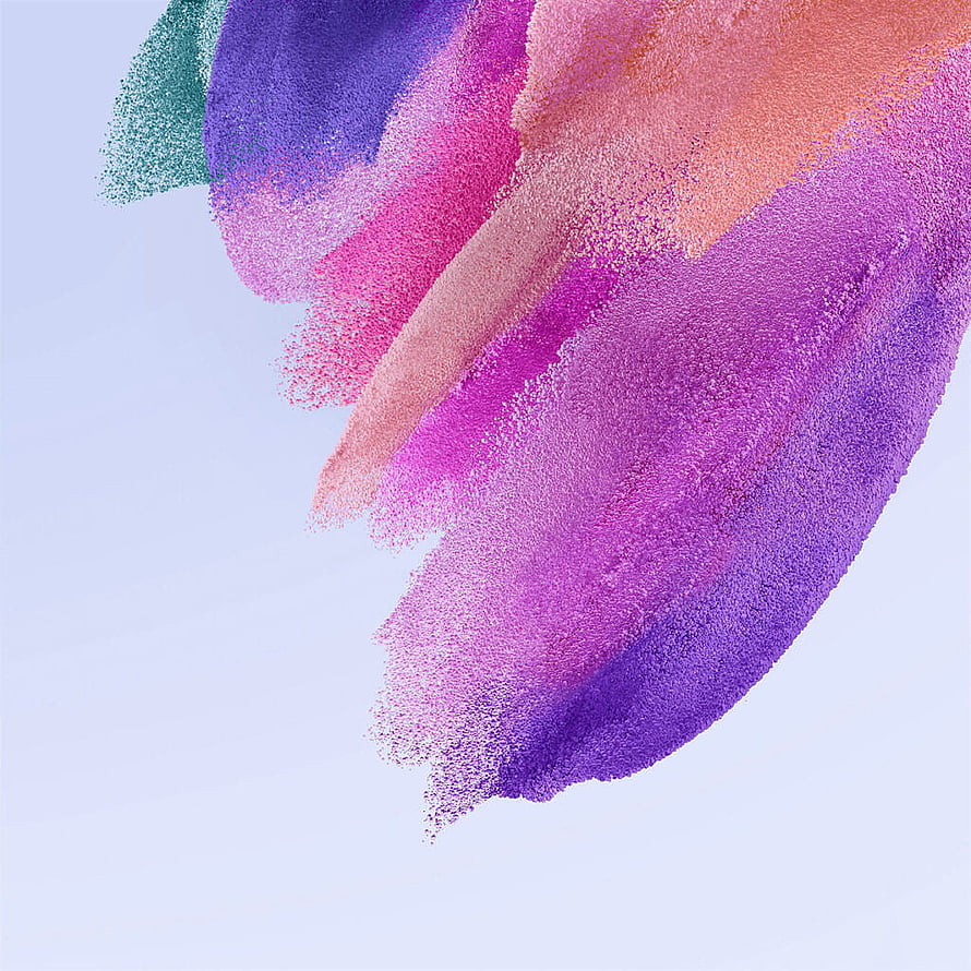 Abstract Pastel Powder Art with Purple Pink and Teal Swirls on Light Blue Background HD phone wallpaper
