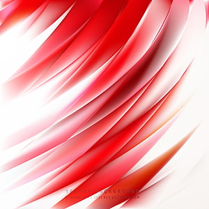 Flowing Red and White Abstract Ribbon Pattern with Soft Gradient Waves HD phone wallpaper