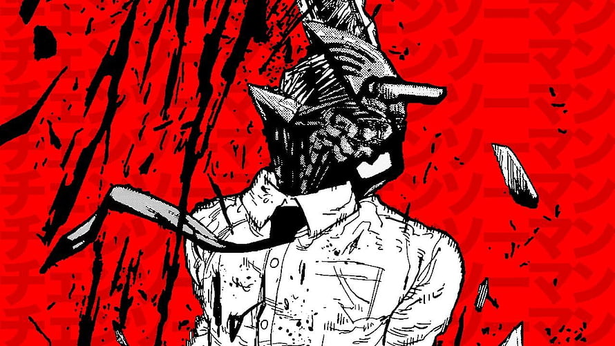 Chainsaw Man Fiend Character Illustration in High Contrast Red and Black Comic Style, Chainsaw Man Aesthetic HD wallpaper