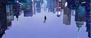 Miles Morales Spider-Man 2018 Animated Movie Cityscape Wallpaper, Miles Morales Falling HD wallpaper