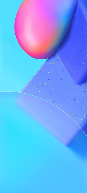 Vivo Y12s Abstract 3D Gradient Sphere and Geometric Shapes Wallpaper HD phone wallpaper