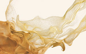 Abstract Gold Dust Swirls on Cream Background HD wallpaper