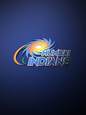 Mumbai Indians IPL Cricket Team Official Logo on Deep Blue Background HD phone wallpaper