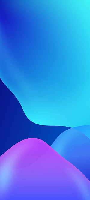 Abstract Blue and Purple Gradient Waves Wallpaper HD phone wallpaper
