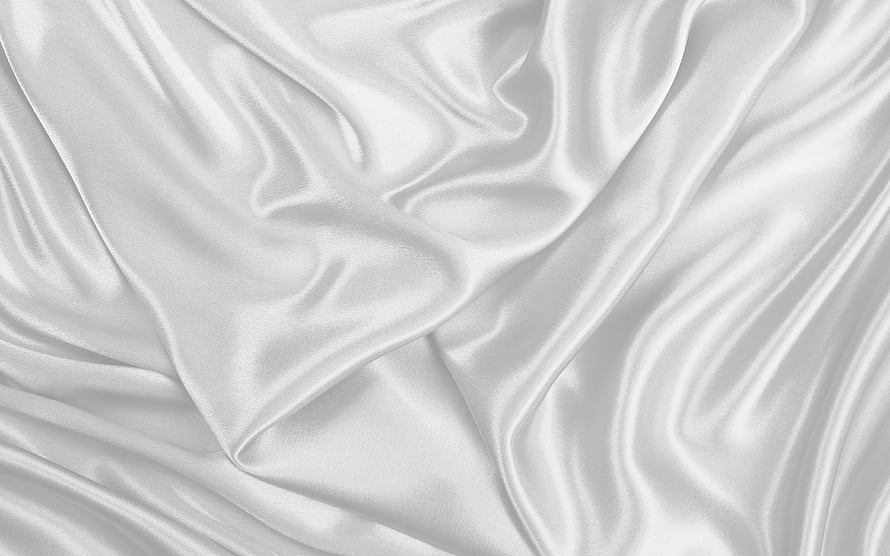 Elegant White Satin Fabric Texture with Soft Flowing Folds and Luminous Sheen HD wallpaper