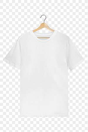 Blank White T-Shirt on Wooden Hanger with Transparent Background HD phone wallpaper