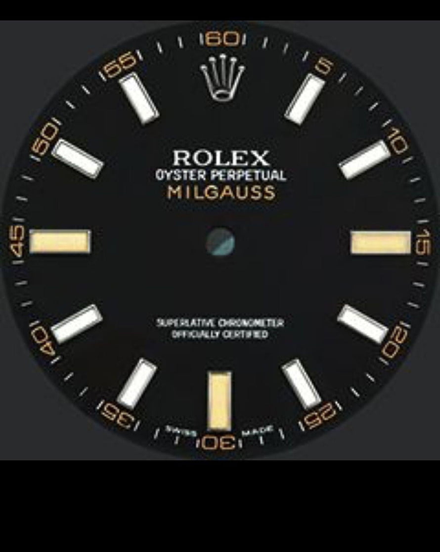 Rolex Milgauss Black Dial Watch Face Close-Up HD phone wallpaper