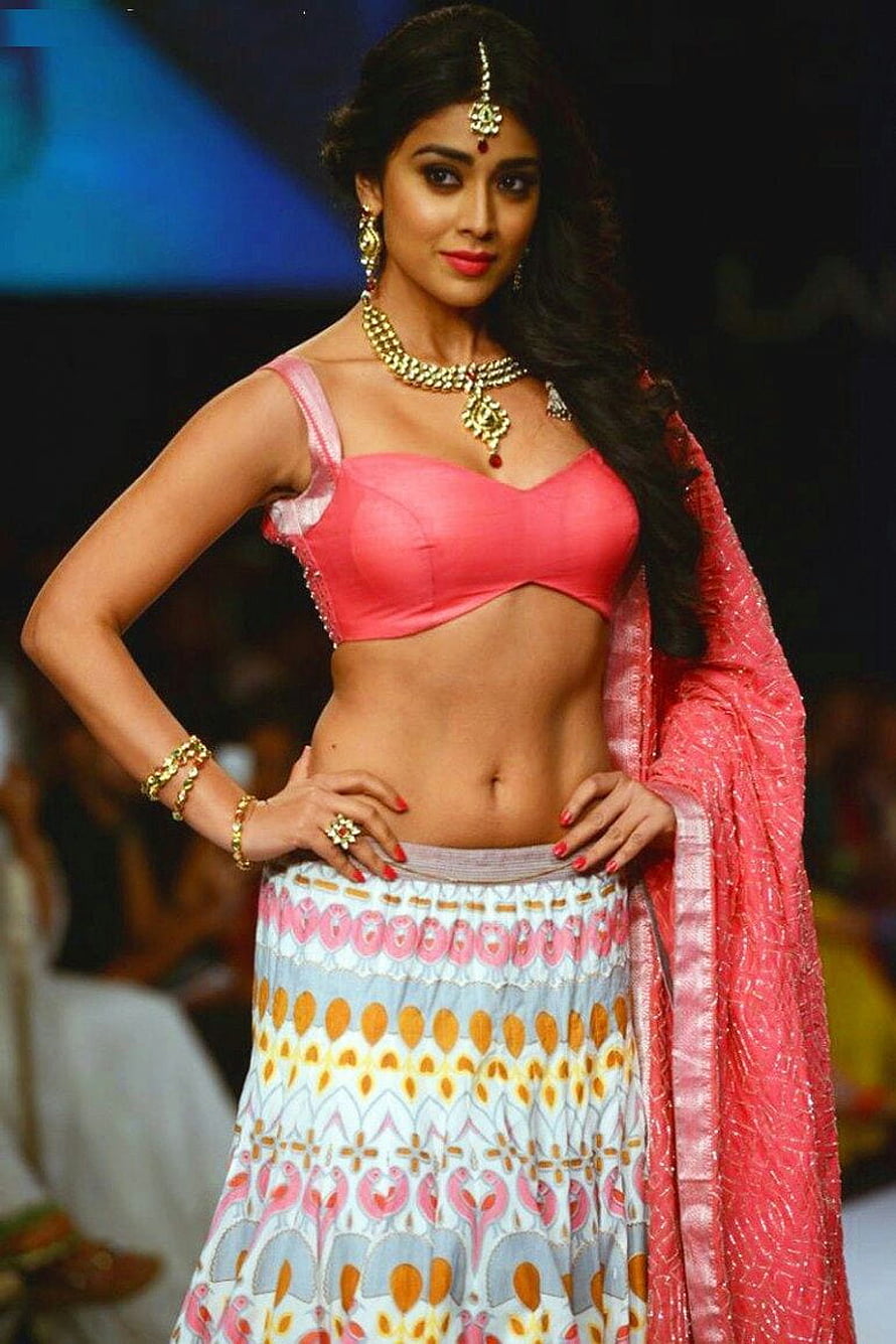 Adah Sharma in Pink Blouse and Patterned Lehenga Choli with Gold Jewelry HD phone wallpaper