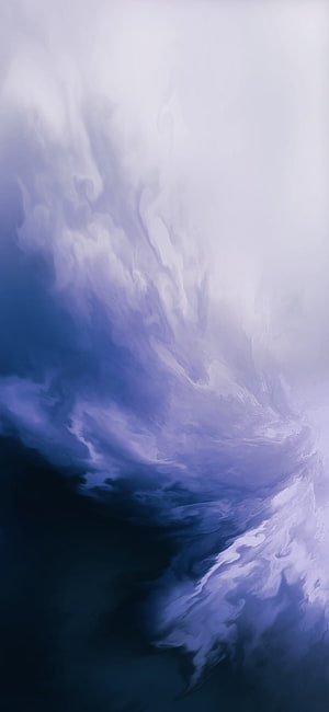 Abstract swirling clouds in deep blue and violet tones with soft white highlights HD phone wallpaper