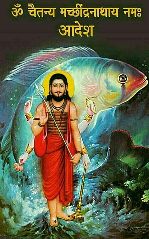 Sai Baba with Fish Avatar in Traditional Indian Religious Art HD phone wallpaper