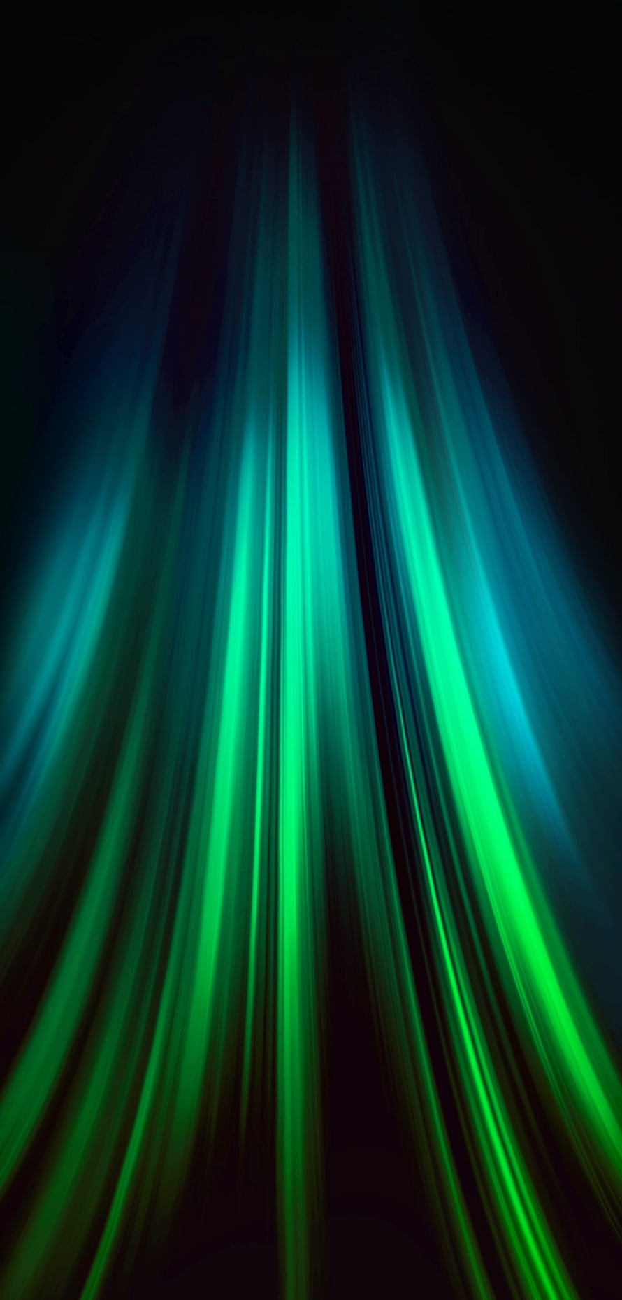 Abstract Green and Blue Light Rays on Dark Background HD phone wallpaper