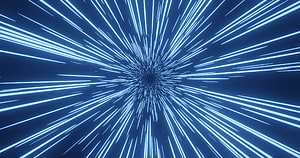 Star Wars Hyperspace Warp Speed Light Streaks Abstract Blue Space Tunnel HD wallpaper