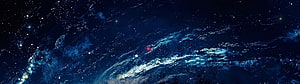 Milky Way Galaxy Deep Space Panorama with Star Fields and Nebulae HD wallpaper