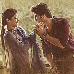 Dear Comrade Movie Still Featuring Romantic Couple in Warm Outdoor Setting HD phone wallpaper