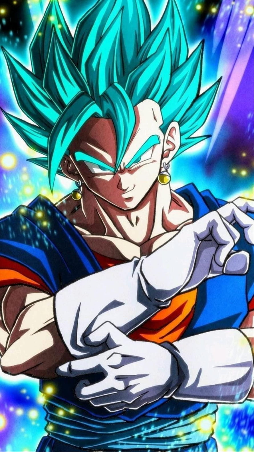 Vegeta Super Saiyan Blue Anime Character Wallpaper HD phone wallpaper