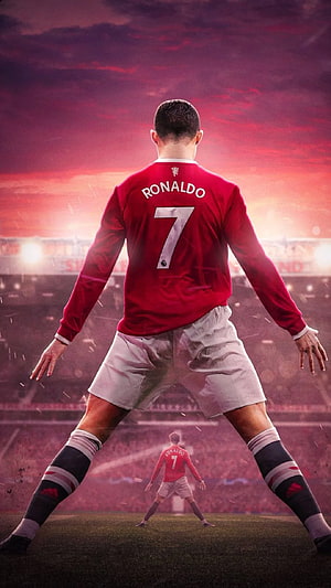 Cristiano Ronaldo Manchester United Number 7 Red Jersey Soccer Player Wallpaper, Top 35 Cristiano Ronaldo Manchester United [ + ], cristiano ronaldo man united HD phone wallpaper
