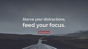 Misty Desert Highway Under Overcast Sky with Motivational Quote Overlay HD wallpaper