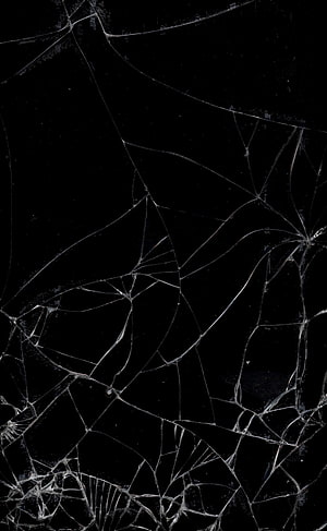 Shattered Glass Texture on Black Background HD phone wallpaper