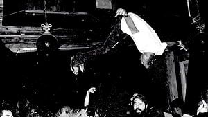 Black and white photo of a man crowd surfing at a concert with disco balls hanging from the ceiling, playboi carti HD wallpaper
