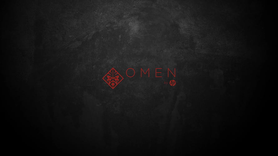 HP Omen Gaming Logo on Dark Textured Background HD wallpaper