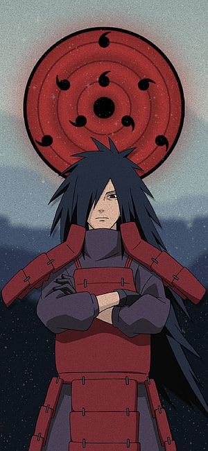 Madara Uchiha with Rinnegan and Infinite Tsukuyomi Anime Wallpaper HD phone wallpaper