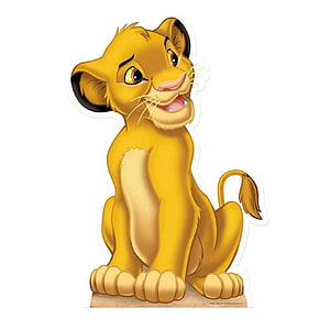 Simba the Lion Cub from The Lion King in Classic Disney Animation Style HD phone wallpaper