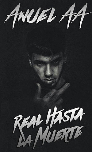 Anuel AA Real Hasta La Muerte Black and White Portrait Wallpaper HD phone wallpaper