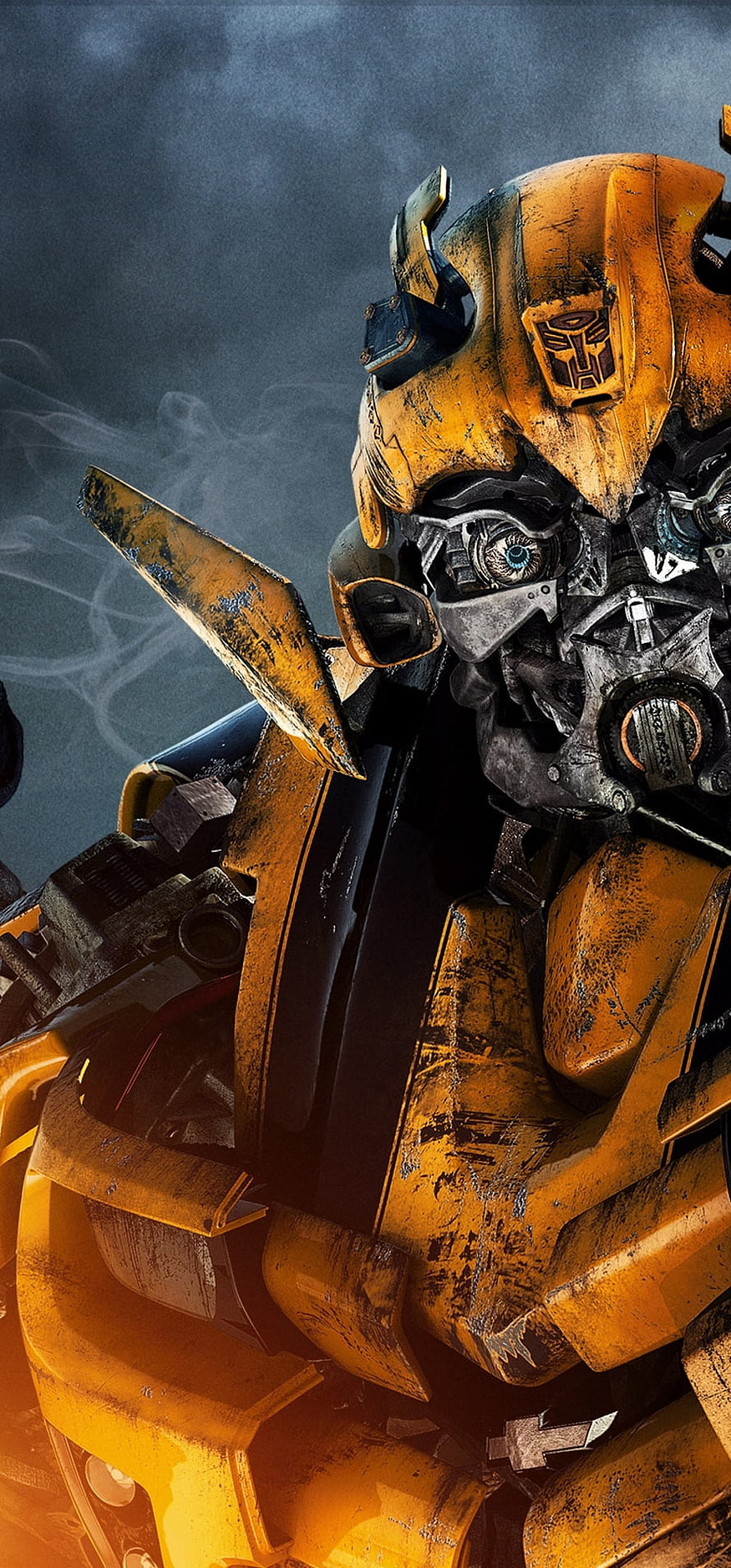Bumblebee Transformers Movie Character Close-Up Portrait Wallpaper HD phone wallpaper