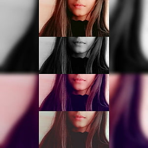 Mysterious Girl Portrait Collage With Hidden Face And Moody Color Filters HD phone wallpaper