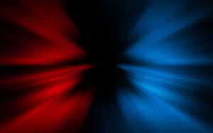 Abstract Red and Blue Light Rays Radiating from a Dark Center HD wallpaper