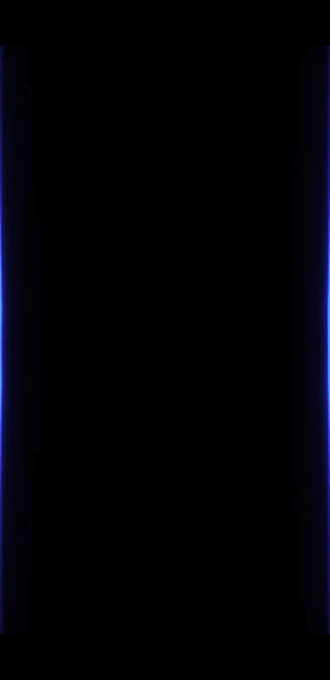 Minimalist AMOLED Edge Glow Wallpaper with Deep Black Background and Blue Neon Accents HD phone wallpaper