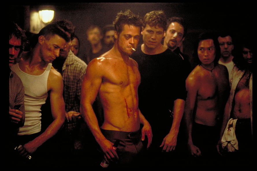 Brad Pitt as Rusty Ryan in Fight Club Movie Scene HD wallpaper