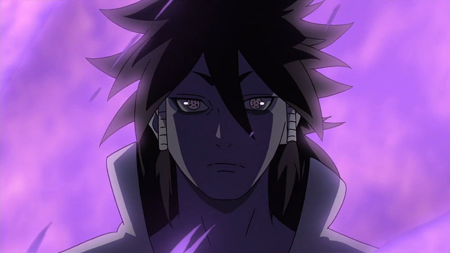 Obito Uchiha Anime Character Portrait With Rinnegan Eyes And Purple Aura HD wallpaper