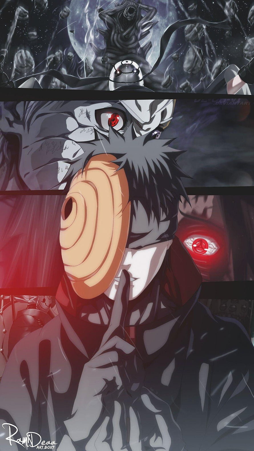Obito Uchiha and Tobi Naruto Shippuden Anime Wallpaper HD phone wallpaper