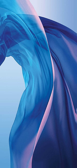 Abstract Flowing Blue and Pink Silk Fabric Waves Wallpaper HD phone wallpaper