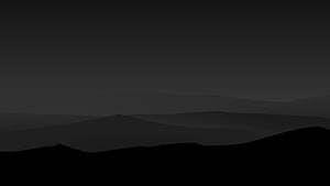 Dark Minimalist Mountain Silhouette Wallpaper HD wallpaper