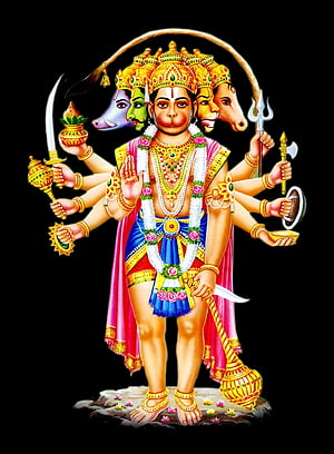 Mahabali Jayanti Panchamukha Hanuman Wallpaper, Panchamukha Hanuman, panchmukhi hanuman HD phone wallpaper