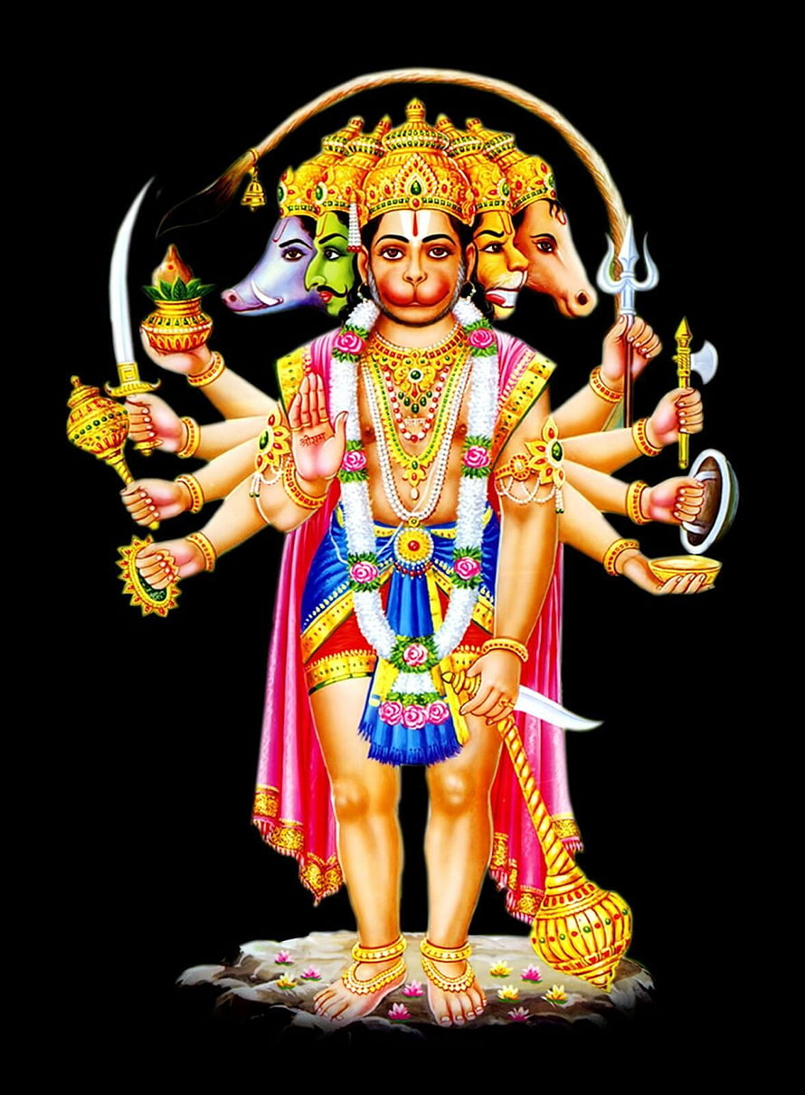 Mahabali Jayanti Panchamukha Hanuman Wallpaper, Panchamukha Hanuman, panchmukhi hanuman HD phone wallpaper