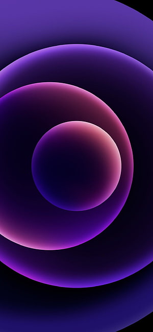 Abstract Purple Gradient Spheres Wallpaper HD phone wallpaper