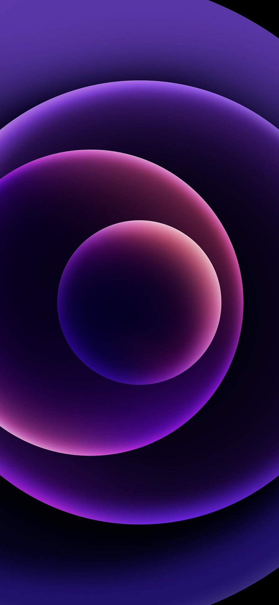 Abstract Purple Gradient Spheres Wallpaper HD phone wallpaper