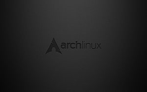 Arch Linux Minimalist Dark Logo Wallpaper HD wallpaper