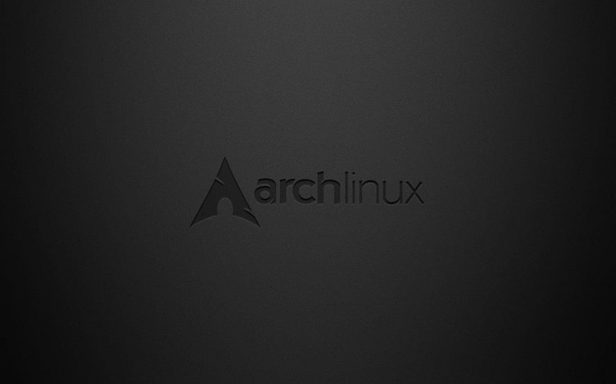 Arch Linux Minimalist Dark Logo Wallpaper HD wallpaper