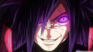 Madara Uchiha with Rinnegan and Susanoo Anime Character Portrait HD wallpaper