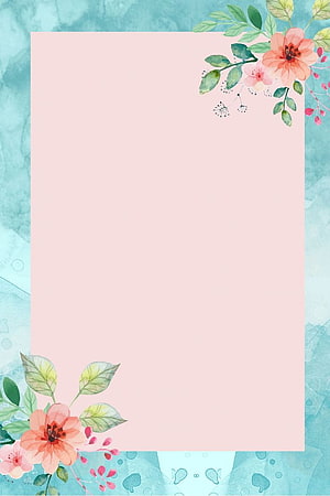 Watercolor Floral Wedding Invitation Template with Peach and Teal Accents HD phone wallpaper