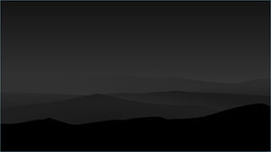 Minimalist Dark Mountain Silhouette Landscape Wallpaper HD wallpaper