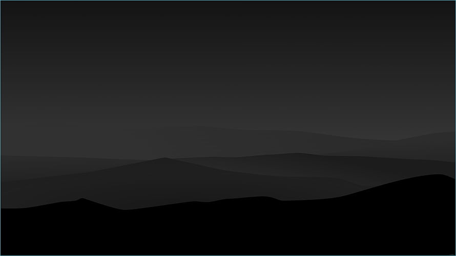 Minimalist Dark Mountain Silhouette Landscape Wallpaper HD wallpaper